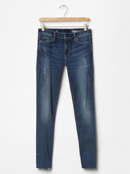 Image number 6 showing, AUTHENTIC 1969 destructed true skinny jeans