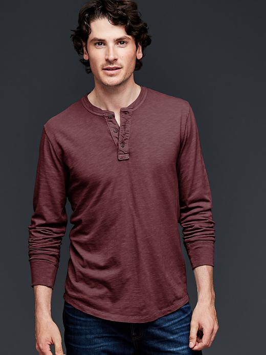 Image number 9 showing, Lived-in solid henley