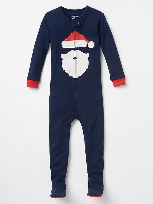 Image number 1 showing, Santa footed one-piece