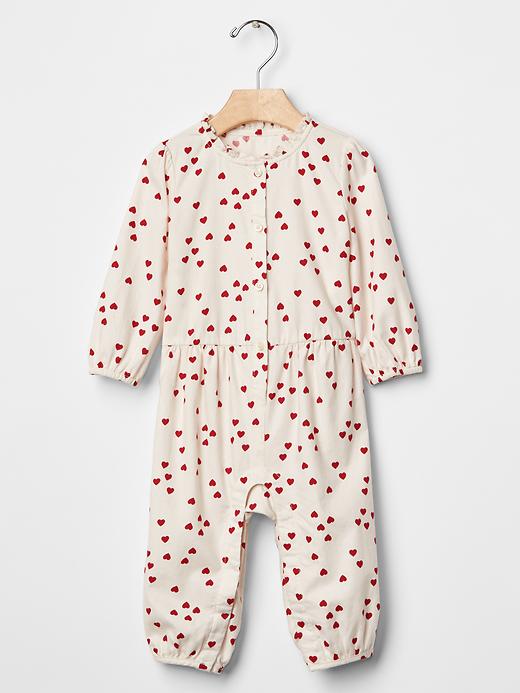 Image number 1 showing, Heart print one-piece
