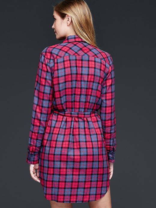 Image number 2 showing, Flannel western shirtdress