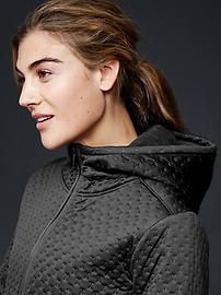 View large product image 3 of 5. GapFit brushed-hood quilted scuba jacket