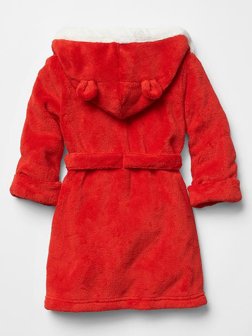 Image number 2 showing, Festive bear hoodie robe
