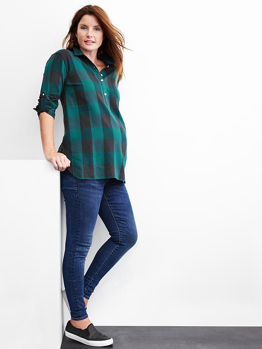 Image number 5 showing, Maternity full panel true skinny jeans