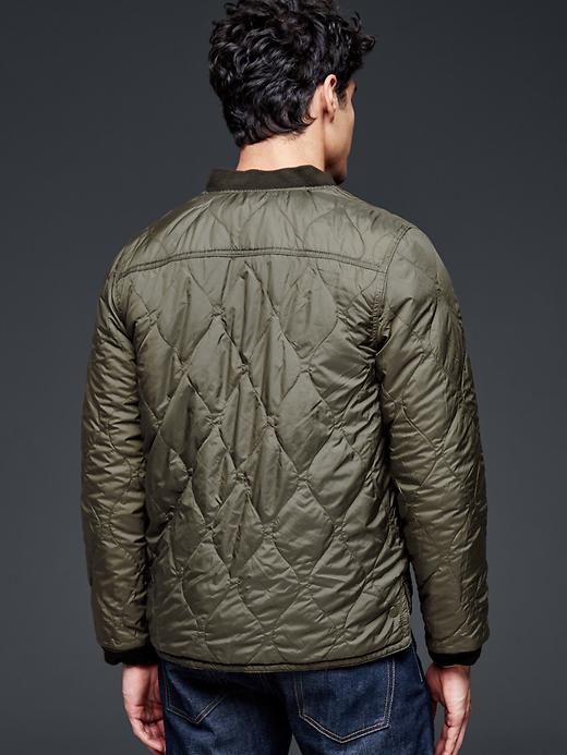 Image number 6 showing, Gap + GQ The Hill-Side reversible quilted bomber