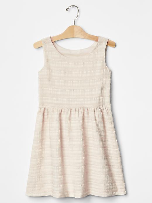 Image number 1 showing, Sparkle stripe fit & flare dress