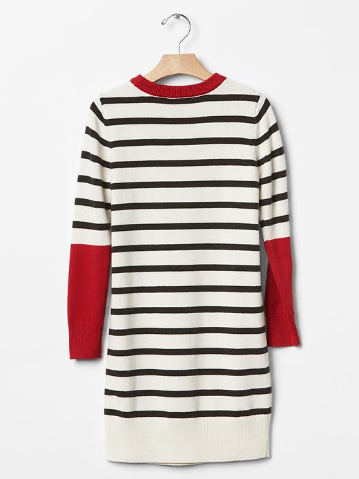 Image number 2 showing, Intarsia love stripe sweater dress
