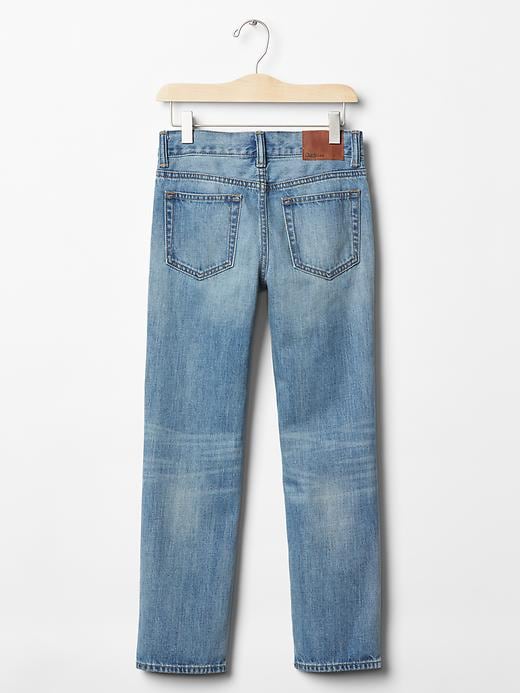 Image number 2 showing, Kids Destructed Patchwork Straight Jeans