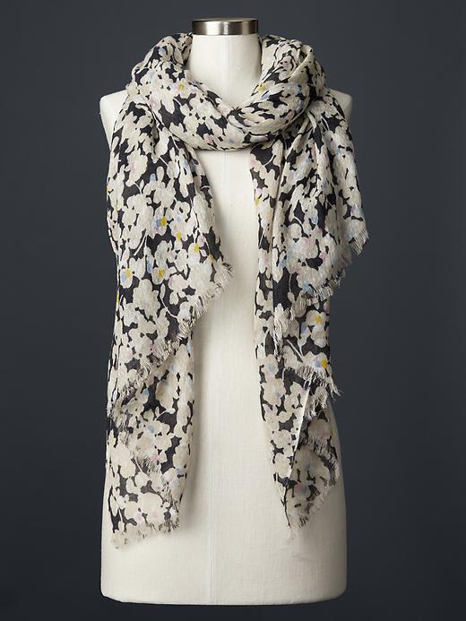 View large product image 1 of 1. Floral print scarf