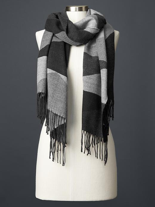 View large product image 1 of 1. Cozy simple checker scarf