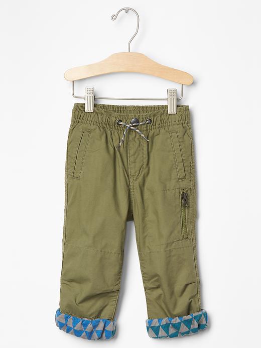 Image number 3 showing, Jersey-lined hiker pants