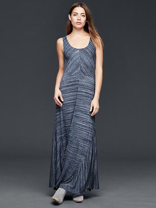 View large product image 1 of 1. Seam-detailing maxi dress