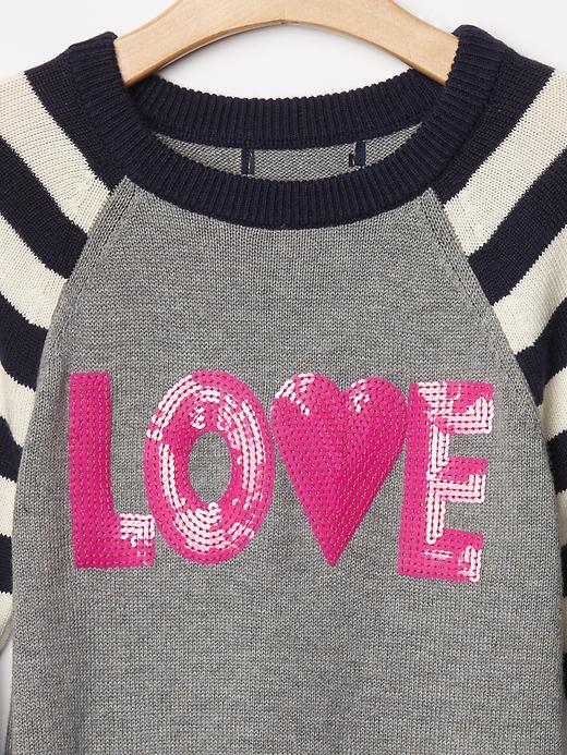 Image number 3 showing, Embelllished love sweater dress