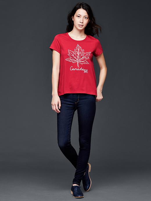 Image number 5 showing, Canada logo embroidery tee