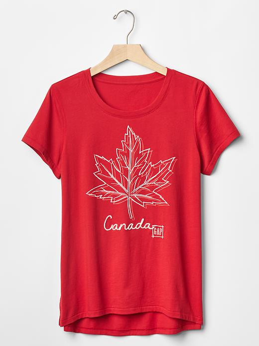 Image number 6 showing, Canada logo embroidery tee