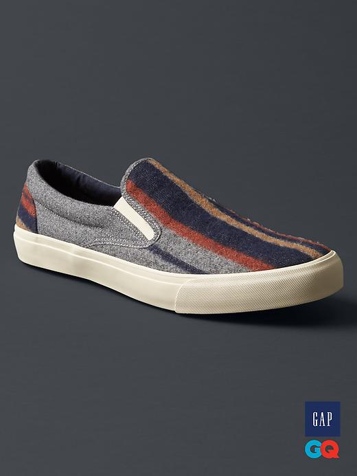 View large product image 1 of 3. Gap + GQ The Hill-Side slip-on sneakers