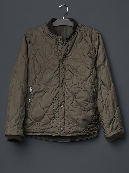 Image number 8 showing, Gap + GQ The Hill-Side reversible quilted bomber