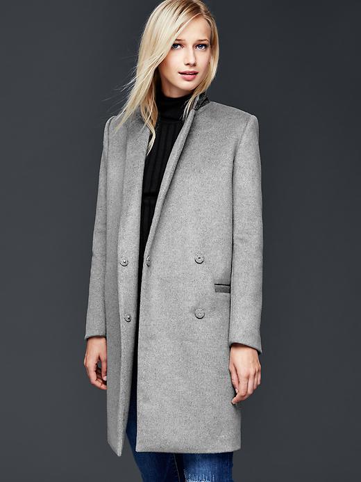 gap grey wool coat