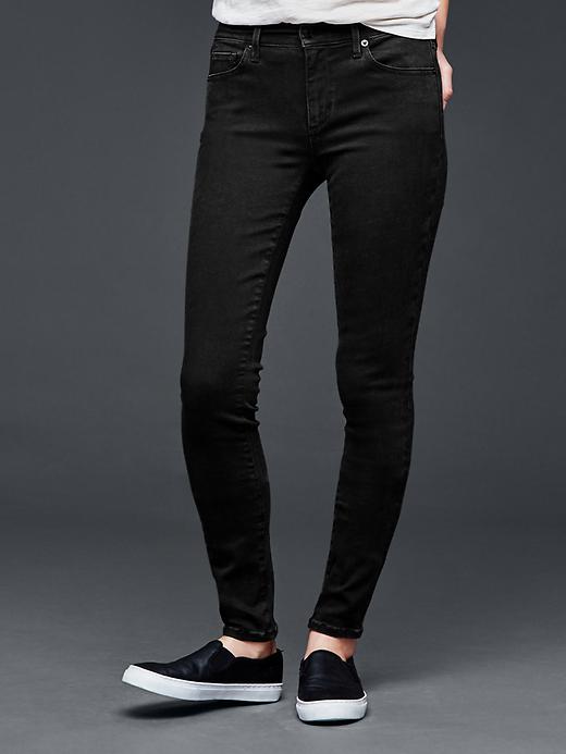 Image number 1 showing, Mid rise true skinny jeans