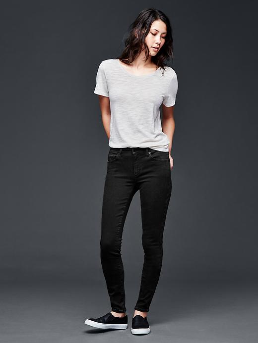 Image number 5 showing, Mid rise true skinny jeans