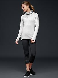 View large product image 4 of 6. GapFit fleece-lined space-dye reflective pullover