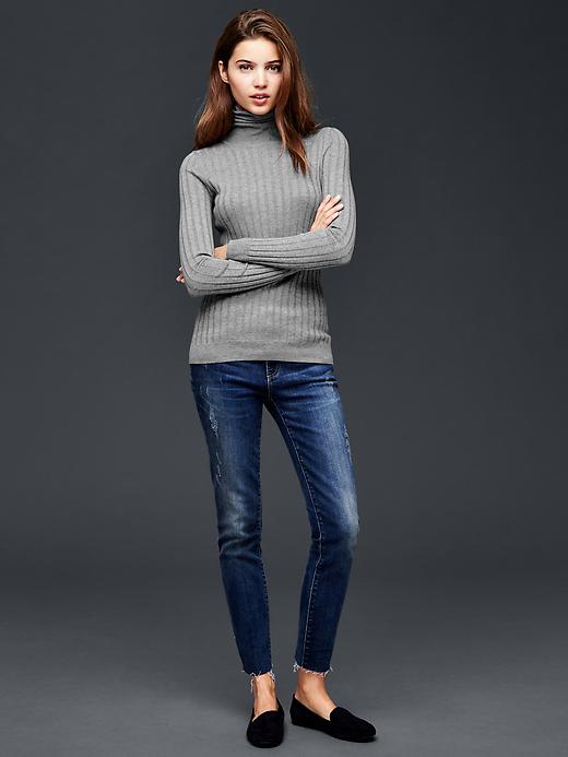 Image number 5 showing, Ribbed turtle-neck sweater