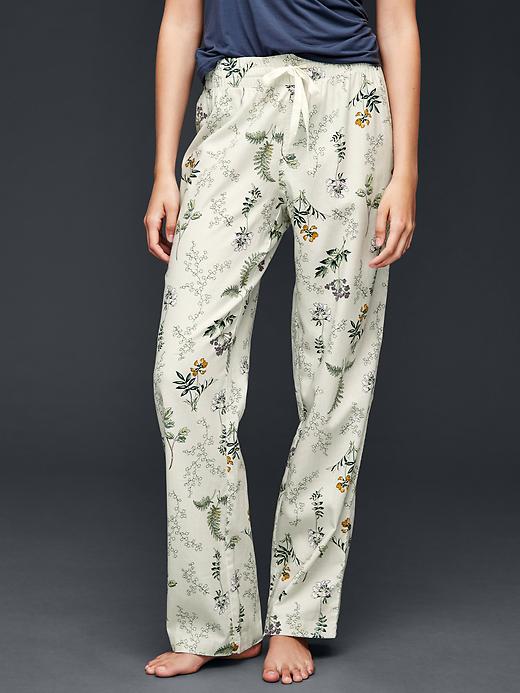 Image number 3 showing, Printed lightweight flannel pants