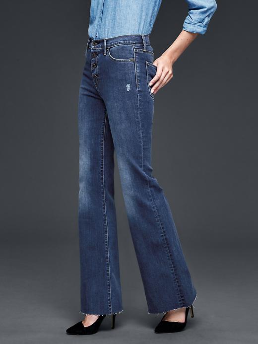 Image number 3 showing, 1969 authentic high rise flare jeans