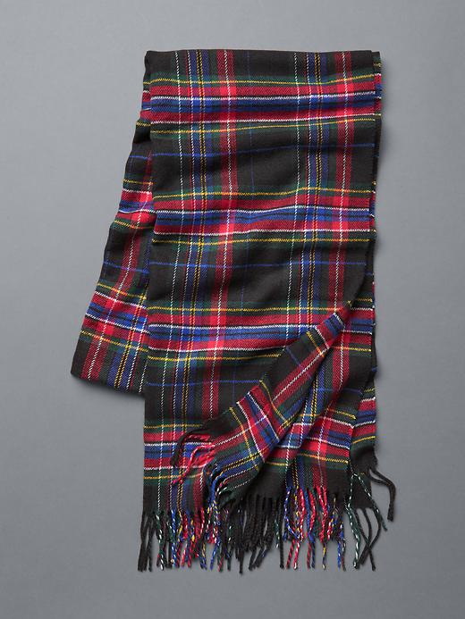 View large product image 1 of 1. Multi plaid scarf