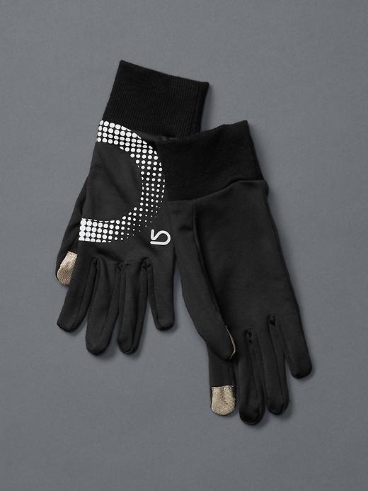 View large product image 1 of 1. GapFit reflective running gloves