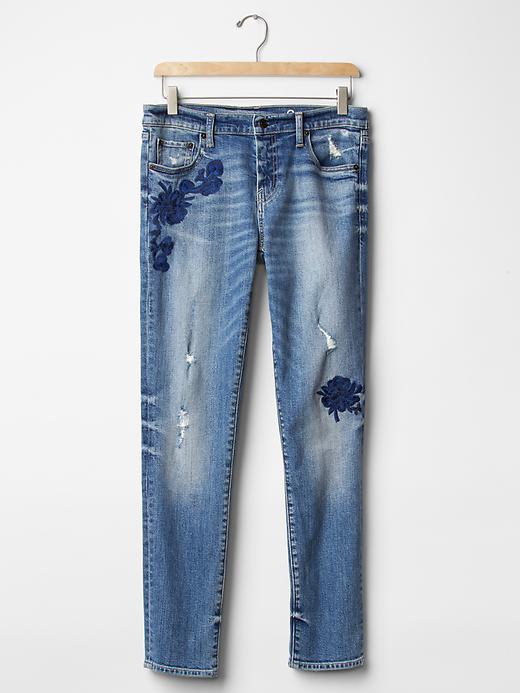 Image number 5 showing, AUTHENTIC 1969 embroidered girlfriend jeans
