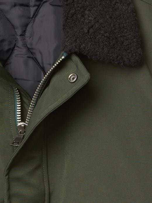 Image number 6 showing, Nylon aviator jacket