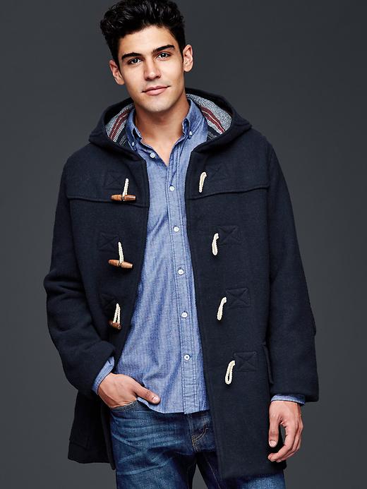 Image number 7 showing, Wool duffle coat