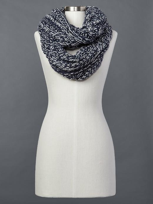 View large product image 1 of 1. Marled double-wrap infinity scarf