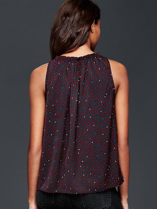 Image number 2 showing, Star print gathered top