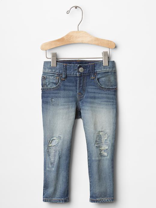 Image number 1 showing, 1969 rip & repair skinny jeans