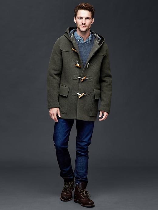 Image number 3 showing, Wool duffle coat