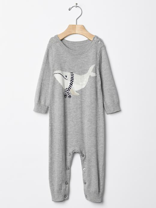 Image number 1 showing, Whale sweater one-piece
