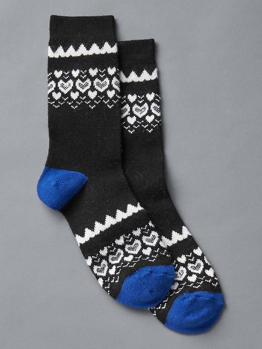 View large product image 1 of 1. Cozy heart socks