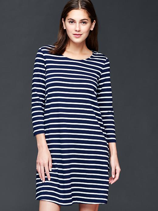 View large product image 1 of 1. Stripe t-shirt dress