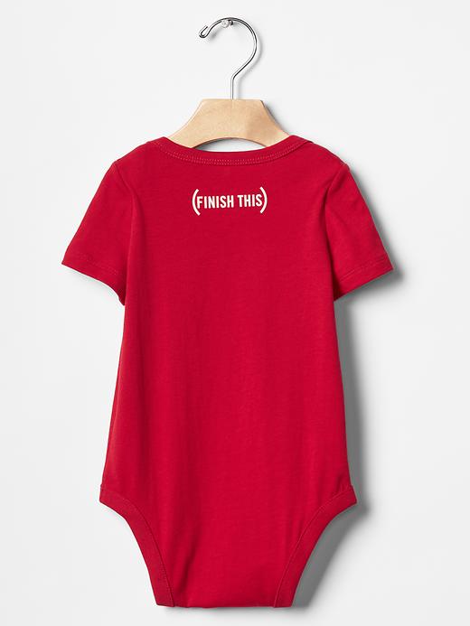 Image number 2 showing, babyGap x (RED)&#153 word bodysuit