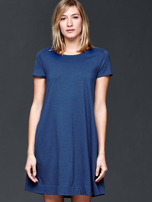 View large product image 1 of 1. Mini stripe t-shirt dress