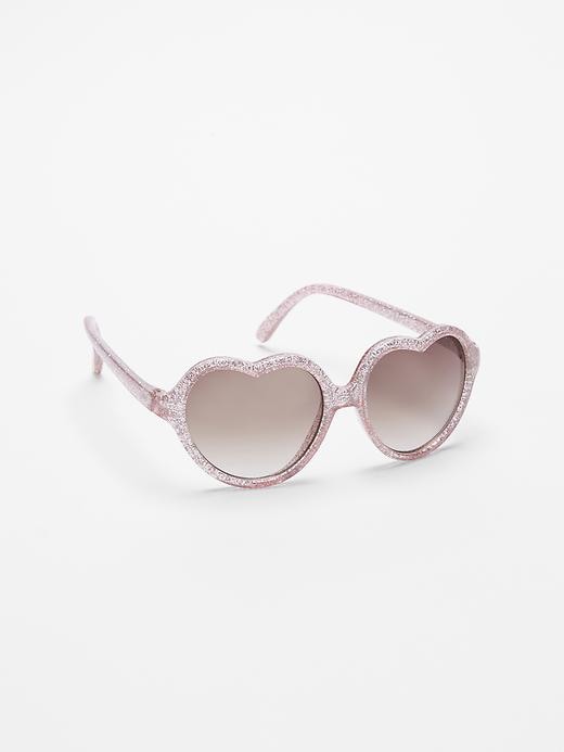 View large product image 1 of 1. Heart sunglasses