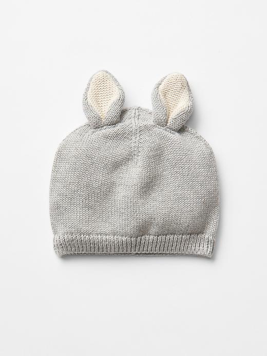 View large product image 1 of 1. Knit rabbit hat