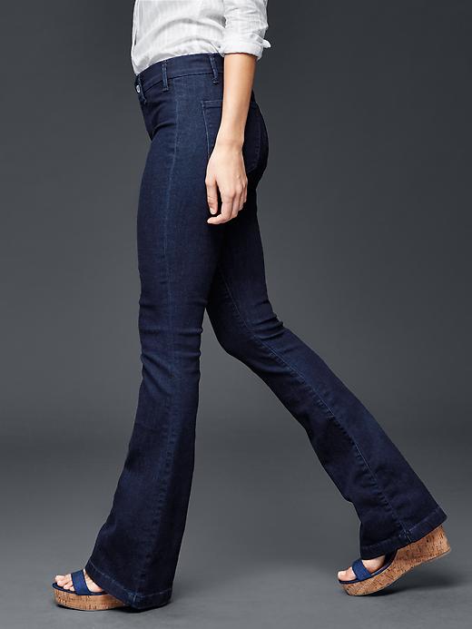 Image number 1 showing, STRETCH 1969 flare jeans