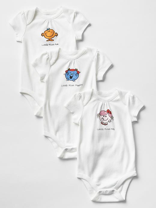 Image number 1 showing, Little Miss&#153 + babyGap graphic bodysuit (3-pack)