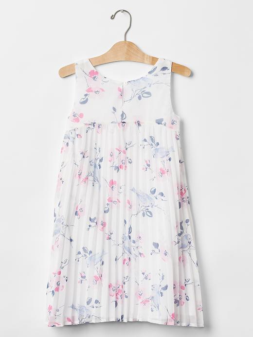 Image number 2 showing, Floral pleated tank dress