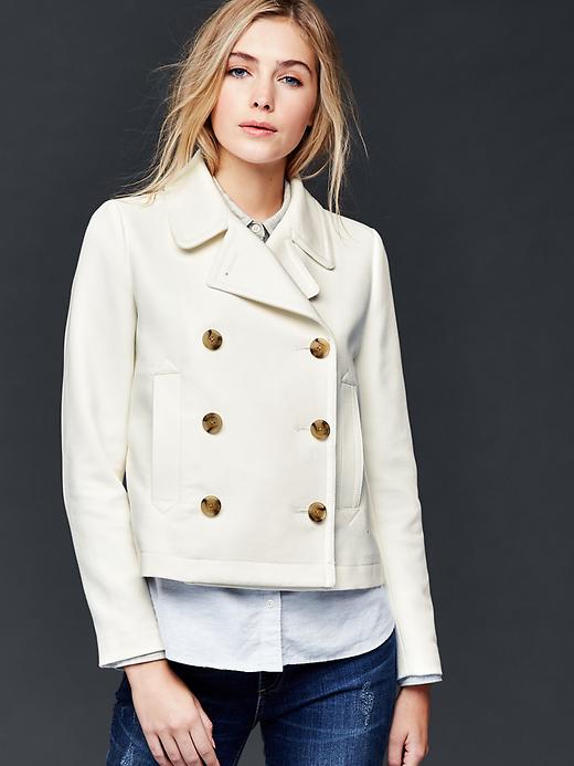 Image number 7 showing, Crop peacoat