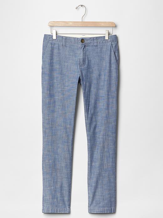 Image number 5 showing, Chambray girlfriend chino