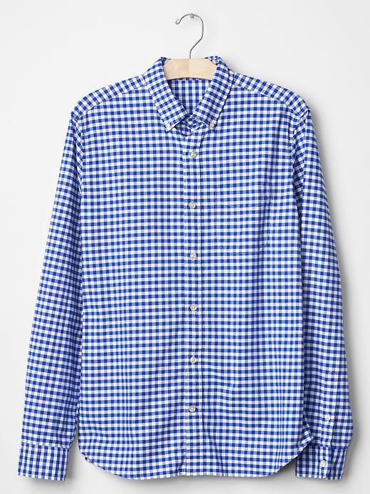 Image number 4 showing, Oxford gingham standard fit shirt